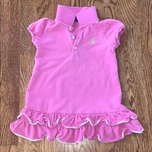 Ralph Lauren Pink Polo Dress- size 18 months